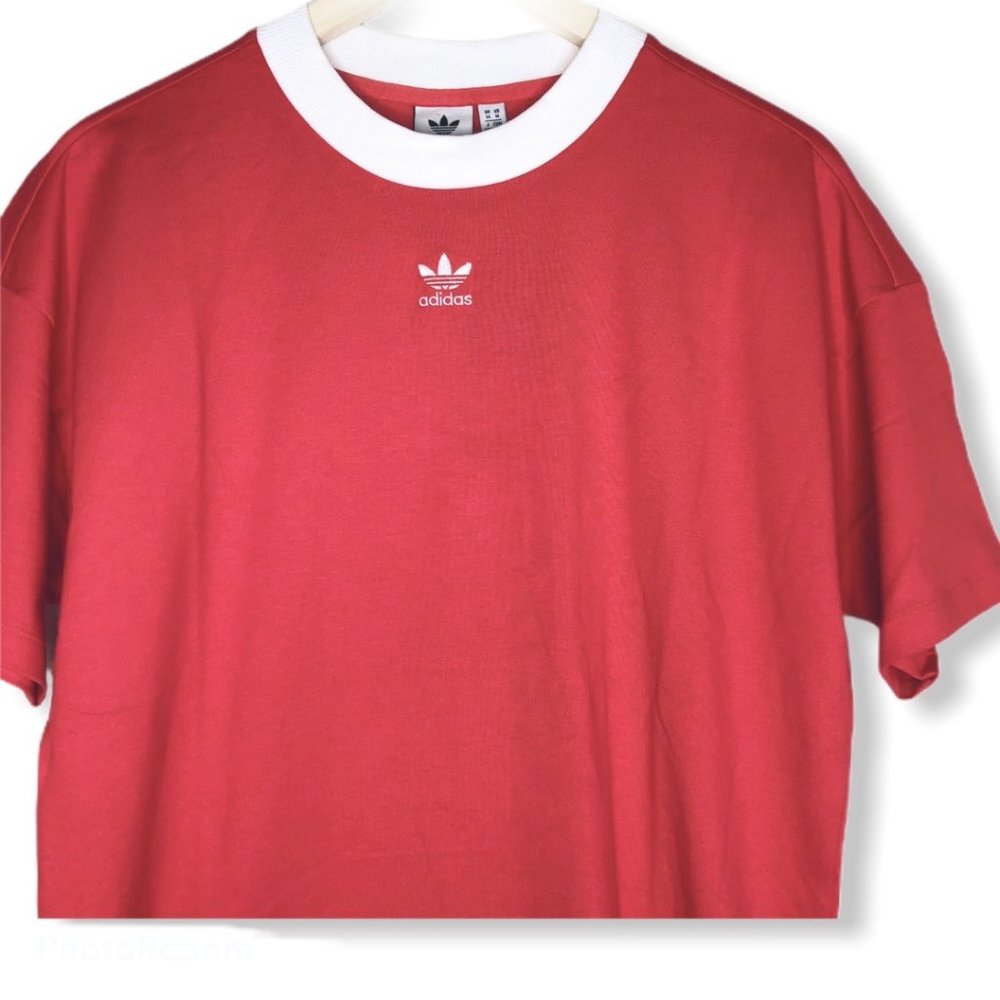 ADIDAS Trefoil Logo Shirt Dress - Picture 3 of 8